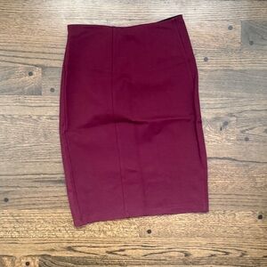 Liverpool Jeans Company Burgundy Skirt